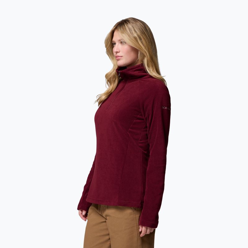 Women's fleece jacket Columbia Glacial IV 1/2 Zip rich wine 4