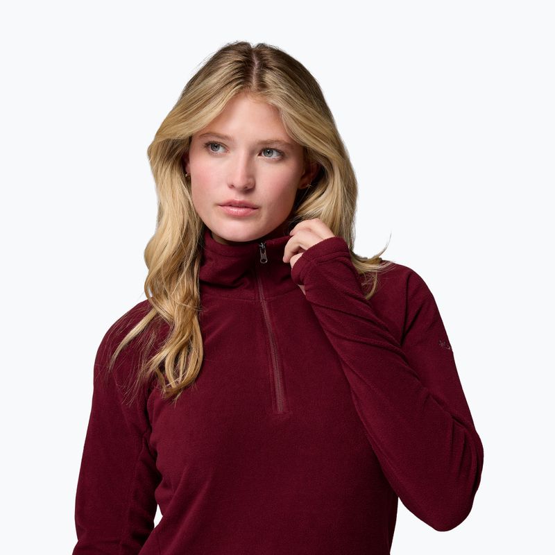 Women's fleece jacket Columbia Glacial IV 1/2 Zip rich wine 5