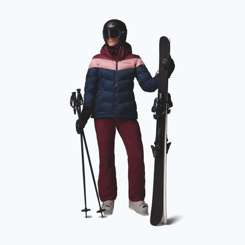 Women's ski jacket Columbia Abbott Peak II Ins collegiate navy/rich wine/eraser pink 2
