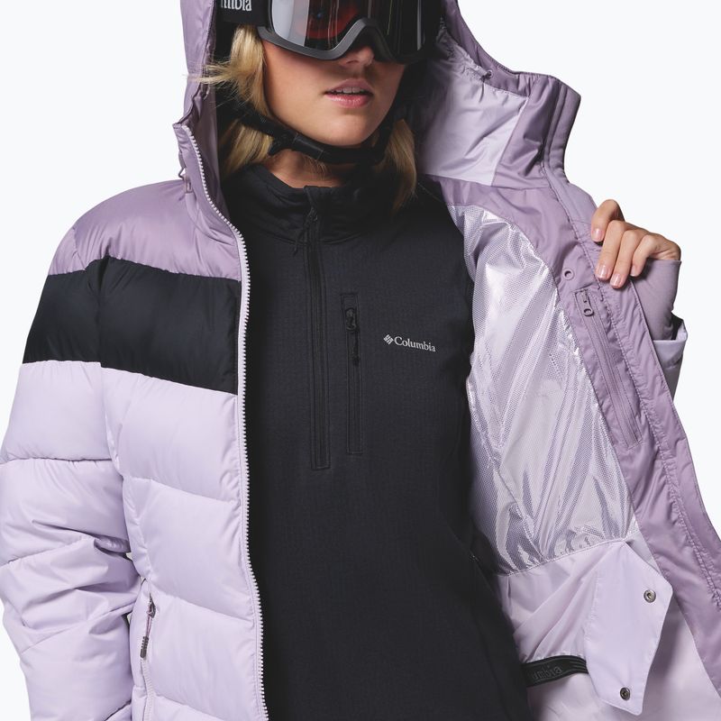 Women's ski jacket Columbia Abbott Peak II Ins lavender pearl/shale purple/black 8