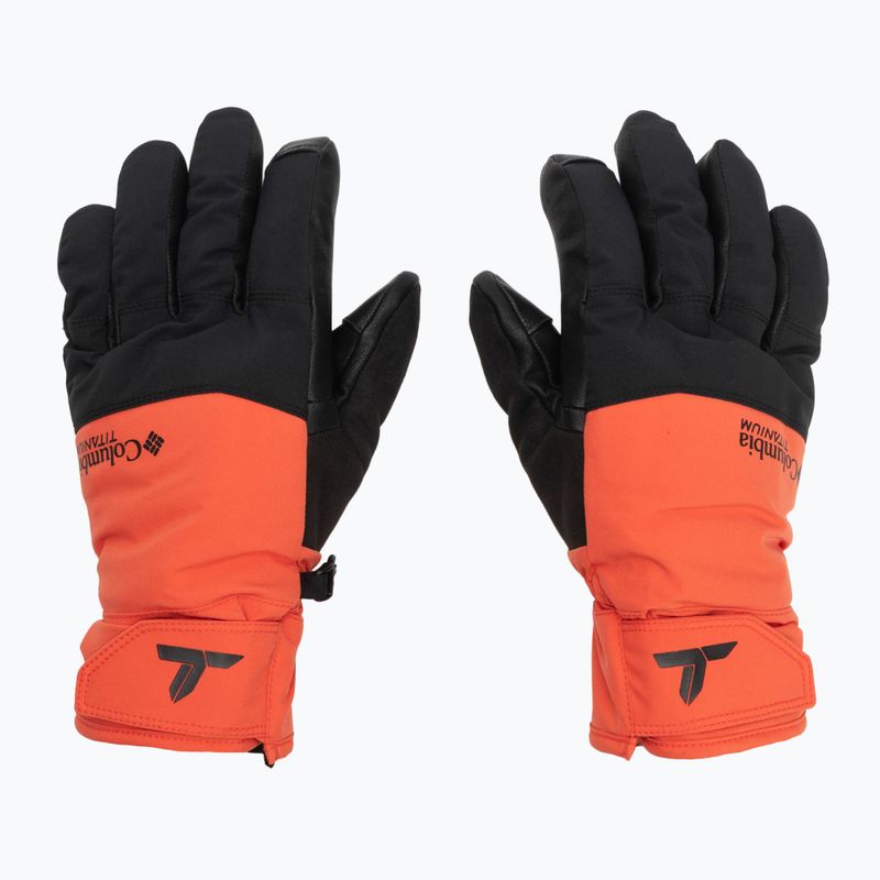 Men's trekking gloves Columbia PowBound zing/black 2