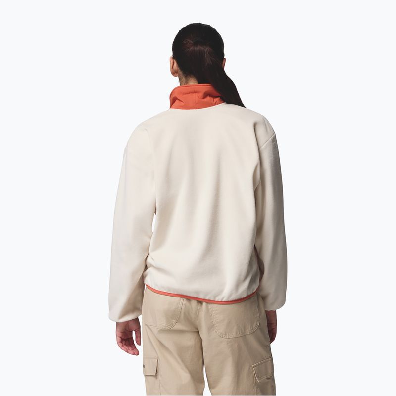 Women's sweatshirt Columbia Sequoia Grove 1/2 Zip Fleece chalk/eraser pink/tuscan 3