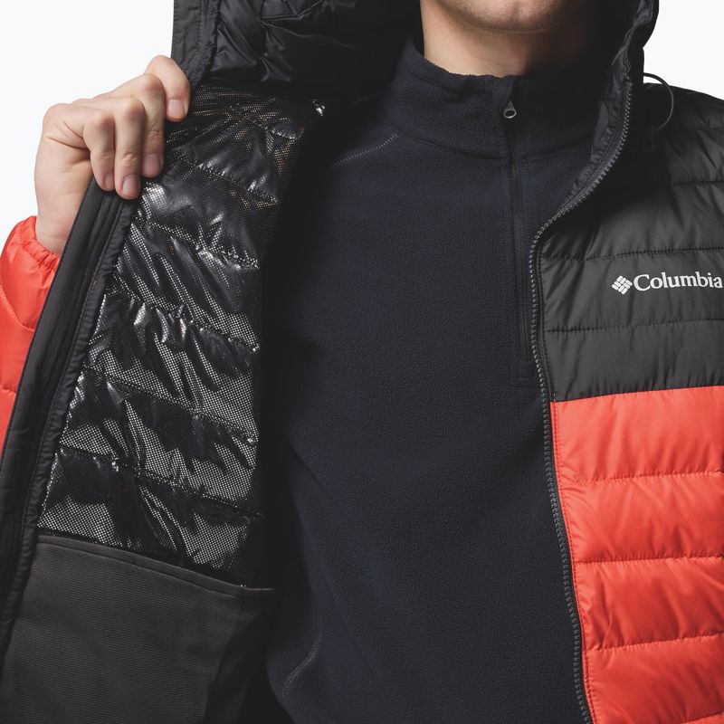 Men's jacket Columbia Powder Lite II Hooded zing/shark 9