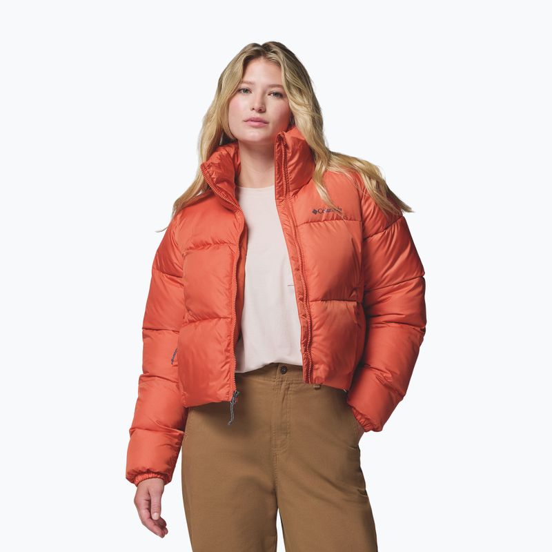 Women's insulated jacket Columbia Puffect II Cropped tuscan 5