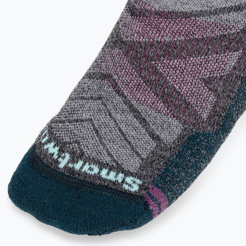 Women's Smartwool Hike Light Cushion Low Ankle trekking socks charcoal-light gray 3