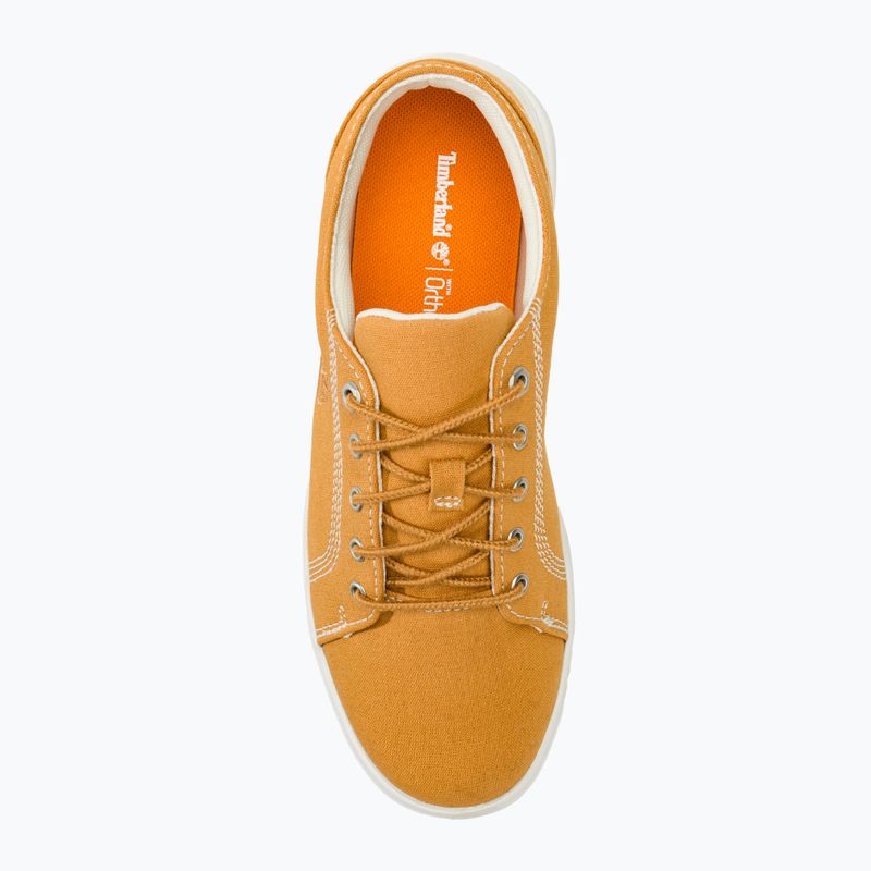 Timberland Seneca Bay Fabric Ox spruce yellow junior shoes 5