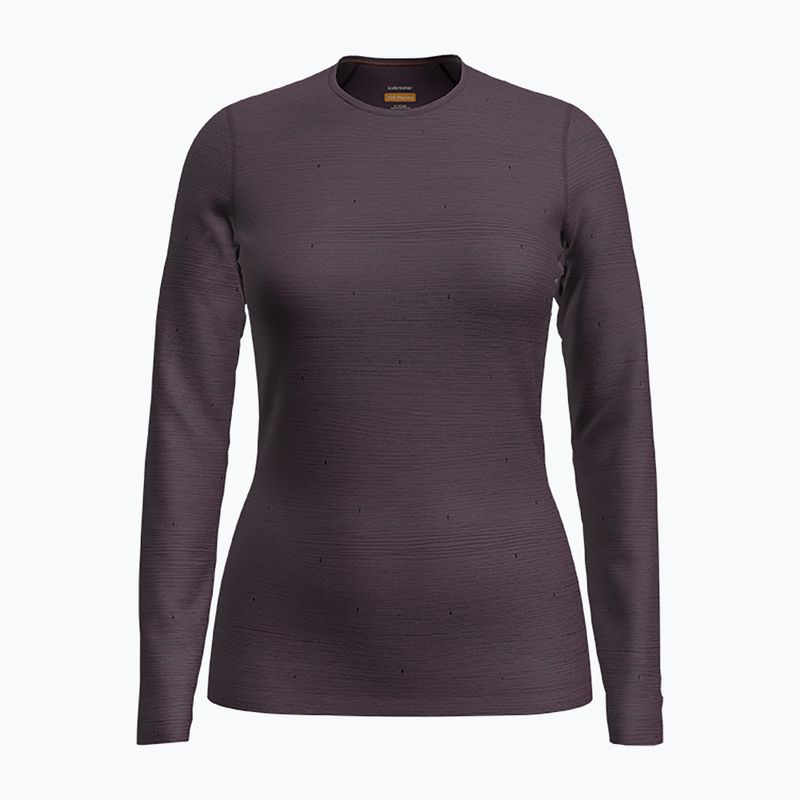 Women's thermal base layer icebreaker 200 Oasis Crewe Ski Tracks nightshad/ midnightnav/aop 5