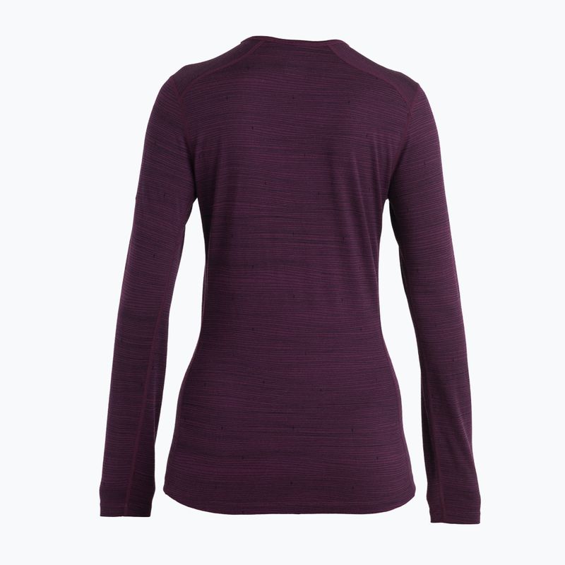 Women's thermal base layer icebreaker 200 Oasis Crewe Ski Tracks nightshad/ midnightnav/aop 6