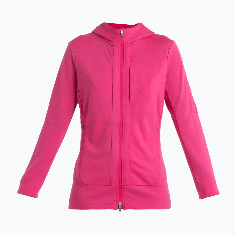 Icebreaker women's trekking jacket Quantum III Zip Hood tempo/electron pink/cb 8