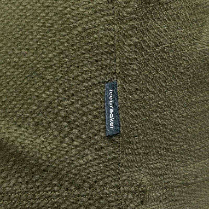 Men's Icebreaker Tech Lite II 7 Mountain Tops trekking shirt green IB0A56VE0691 9