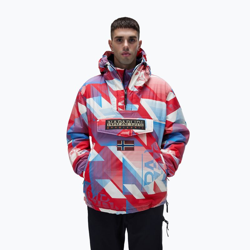 Men's Napapijri Rainforest Next AOP geometric fcc jacket