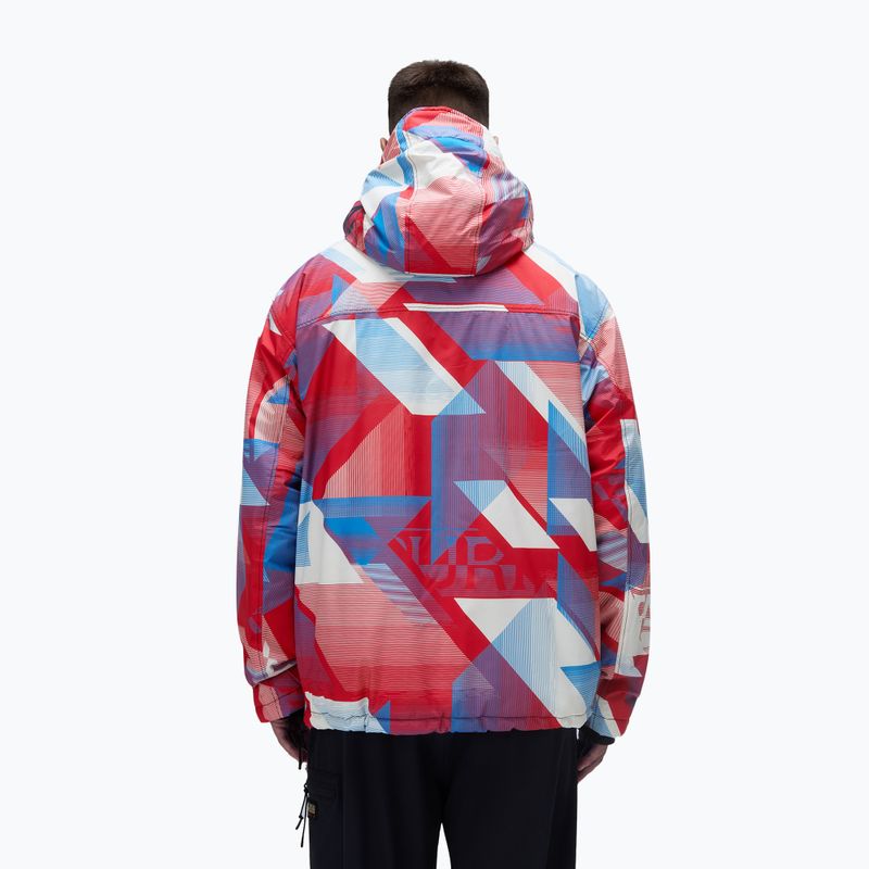 Men's Napapijri Rainforest Next AOP geometric fcc jacket 2