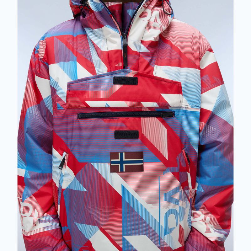 Men's Napapijri Rainforest Next AOP geometric fcc jacket 4