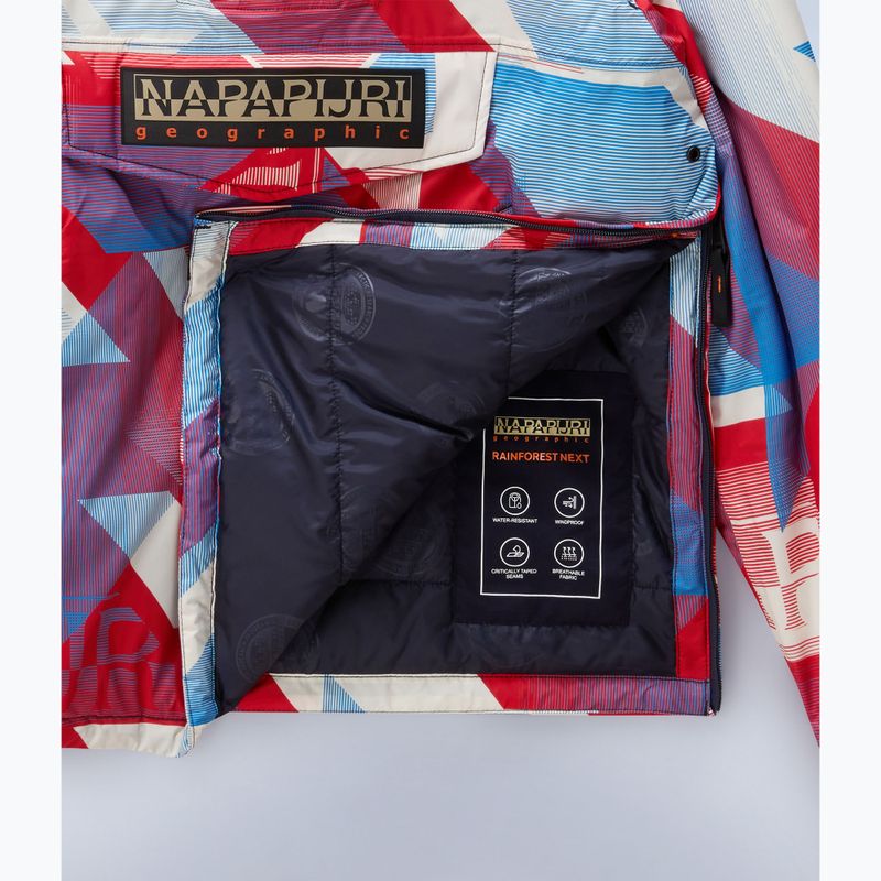 Men's Napapijri Rainforest Next AOP geometric fcc jacket 7