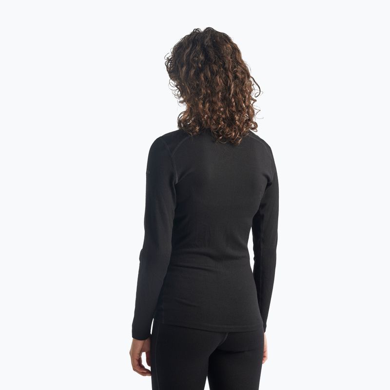 Women's thermal sweatshirt icebreaker 260 Tech LS Half Zip black 3