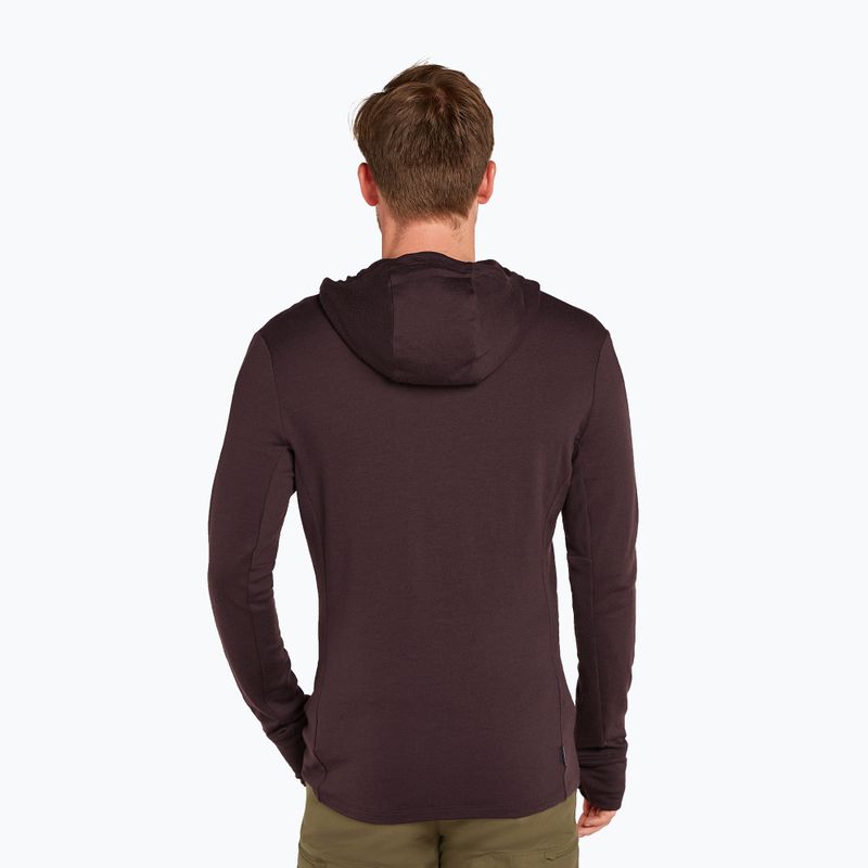 Men's Icebreaker Merino 260 Quantum IV Zip Hoodie bittersweet 3