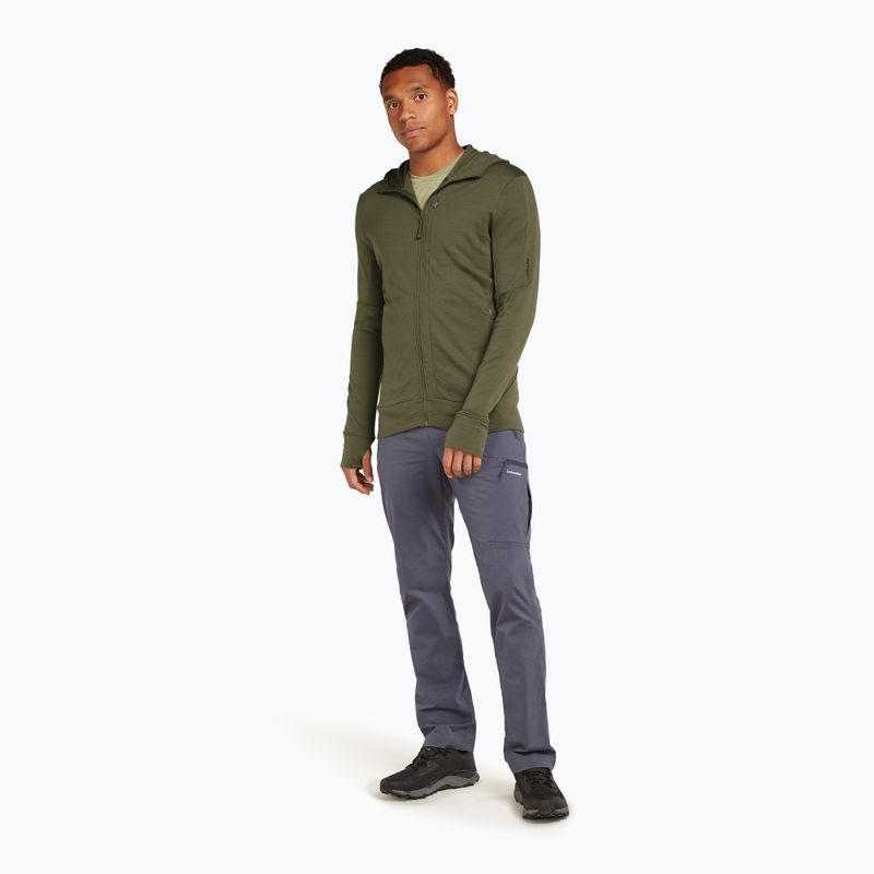 Men's sweatshirt icebreaker Merino 260 Quantum IV Zip Hoodie loden 2