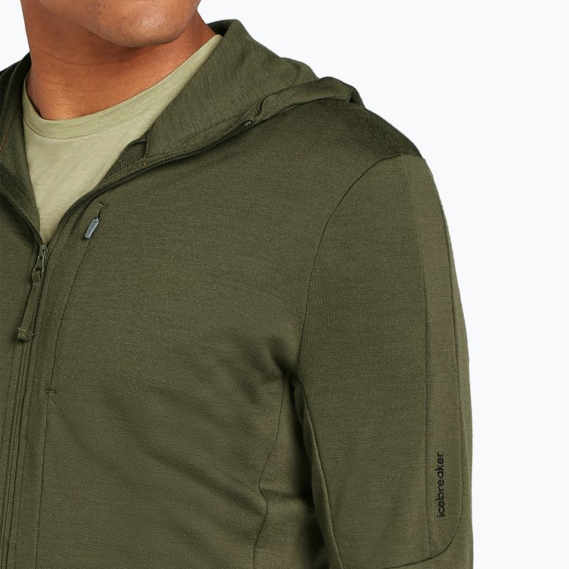 Men's sweatshirt icebreaker Merino 260 Quantum IV Zip Hoodie loden 6