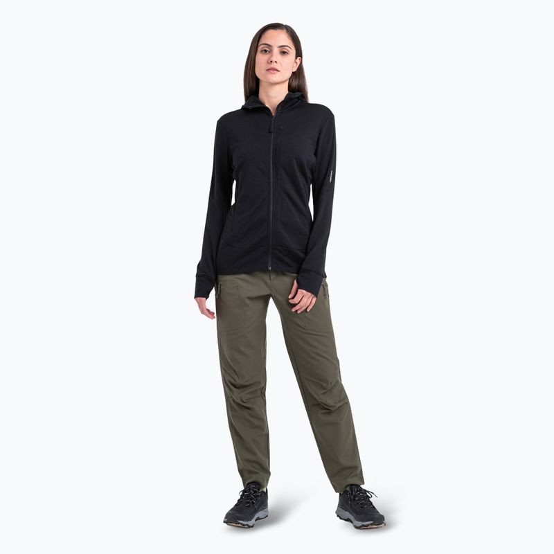 Icebreaker women's trekking jacket Merino 260 Quantum IV Zip Hoodie black 2