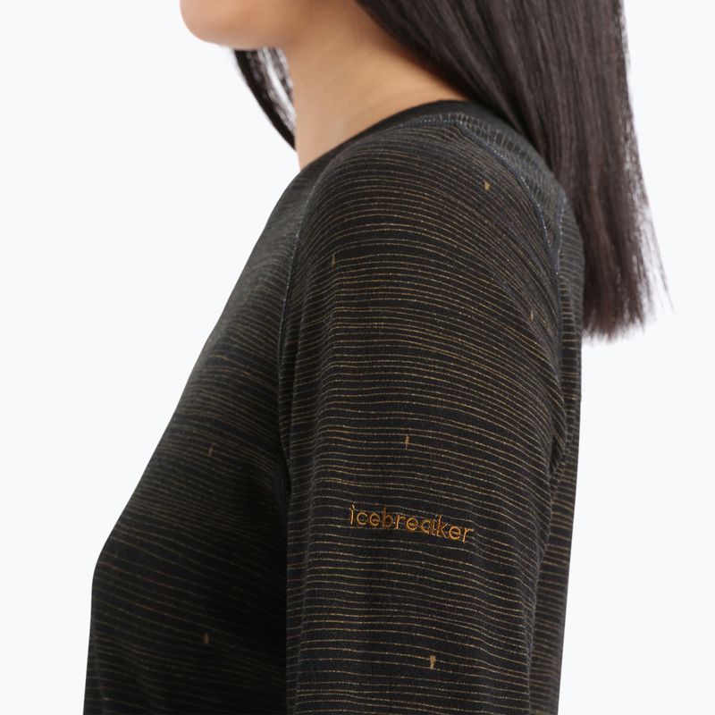 Women's thermal T-shirt icebreaker 200 Oasis black IB0A56HX5941 5