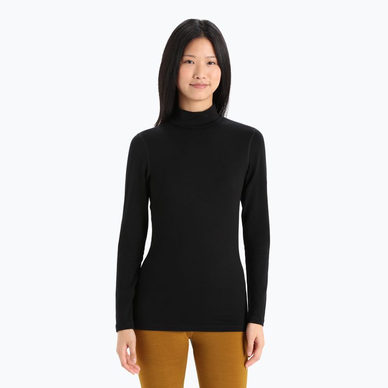 Women's thermal active sweatshirt icebreaker 260 Tech Turtleneck black