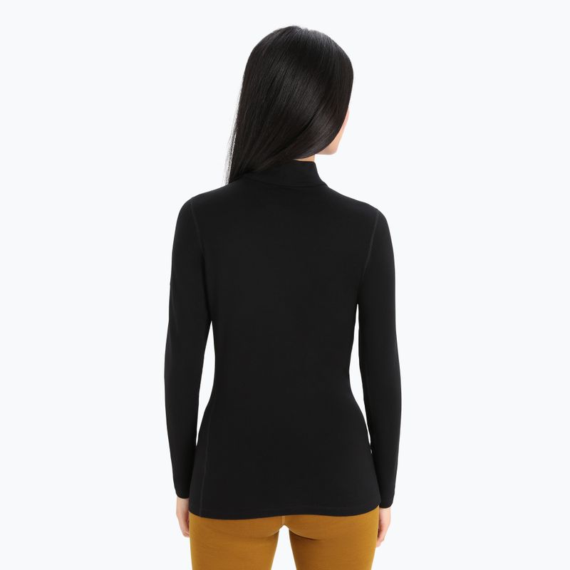 Women's thermal active sweatshirt icebreaker 260 Tech Turtleneck black 3