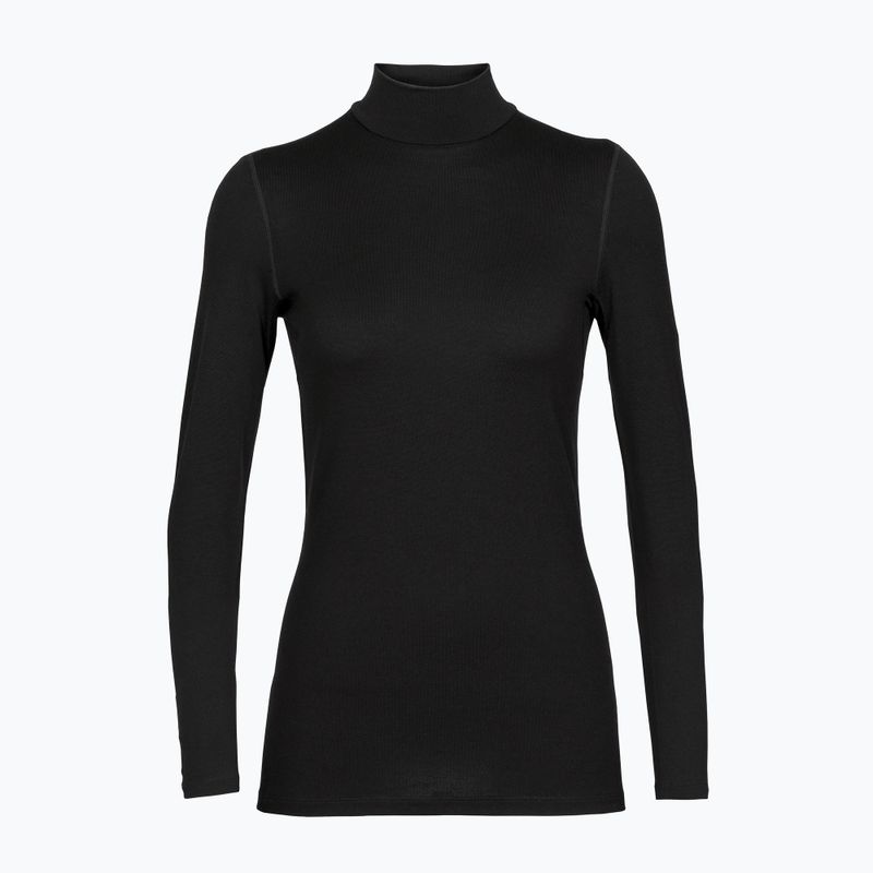 Women's thermal active sweatshirt icebreaker 260 Tech Turtleneck black 6