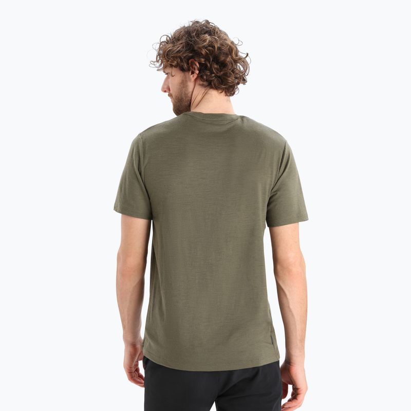 Men's Icebreaker Tech Lite II trekking shirt green IB0A56IK0691 3