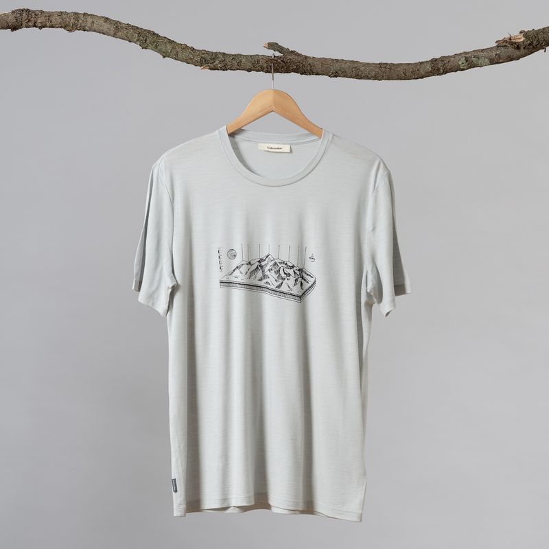 Men's Icebreaker Tech Lite II trekking shirt white IB0A56IK5681 7