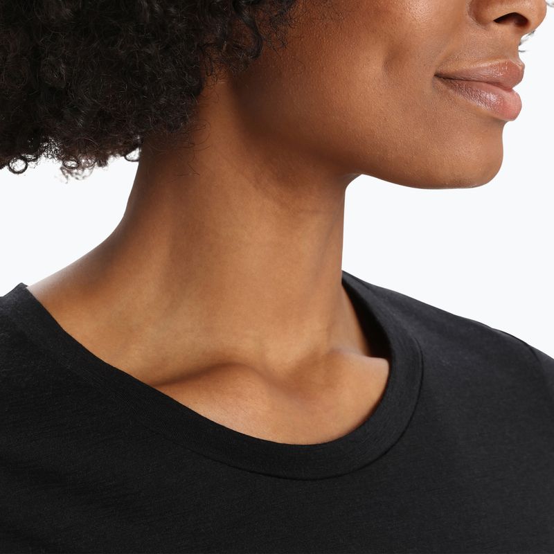 Icebreaker Tech Lite II Mountain Geology women's trekking shirt black IB0A56IS0011 5