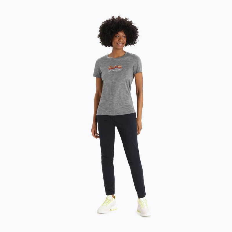 Women's trekking t-shirt Icebreaker Tech Lite II grey IB0A56IS0041 3