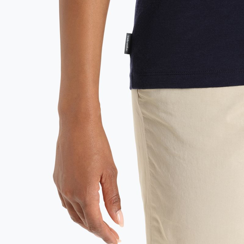 Women's trekking t-shirt icebreaker Tech Lite II navy blue IB0A56IT4011 6