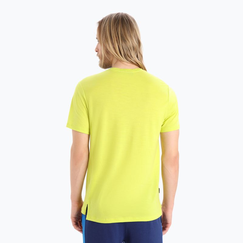 Men's Icebreaker Sphere II SS trekking shirt yellow IB0A56C65651 3