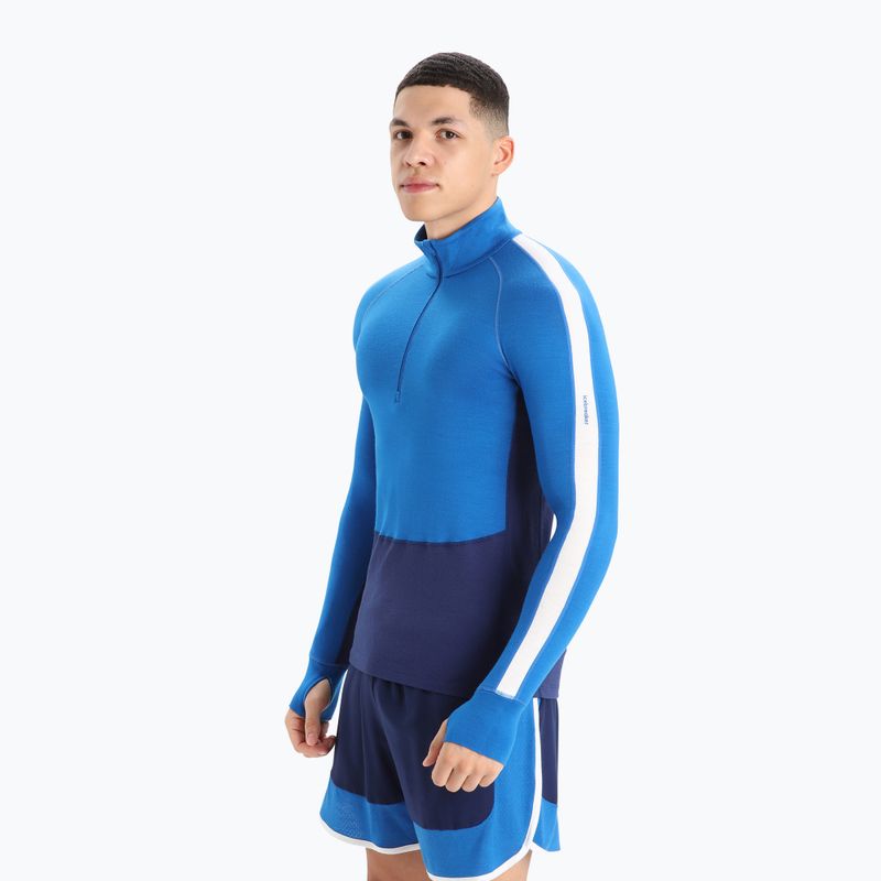Men's thermal top icebreaker ZoneKnit 260 Half Zip lazurite/royal navy/snow/cb