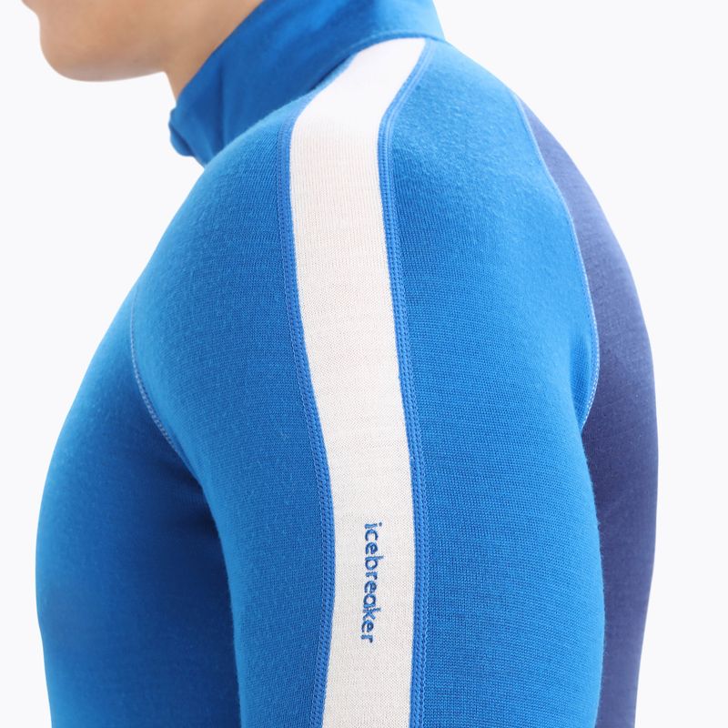 Men's thermal top icebreaker ZoneKnit 260 Half Zip lazurite/royal navy/snow/cb 6