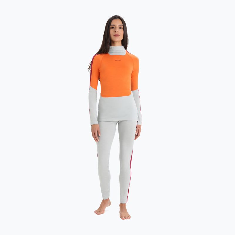 Women's thermal base layer top icebreaker 200 Oasis Sonebula High Neck ether/flash/cherry/cb 2
