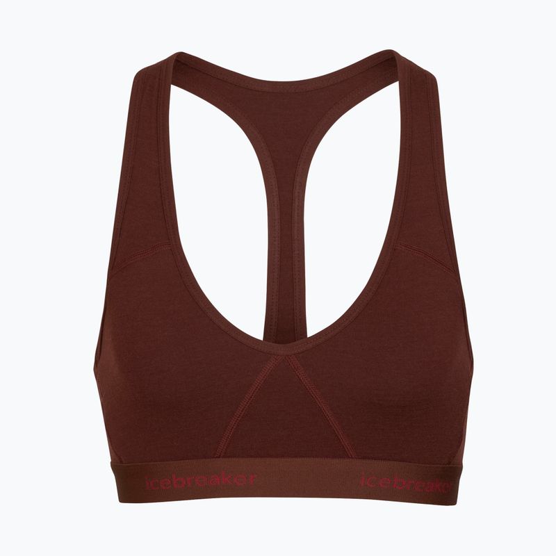 Icebreaker Sprite Racerback thermal bra brown IB1030200641 6