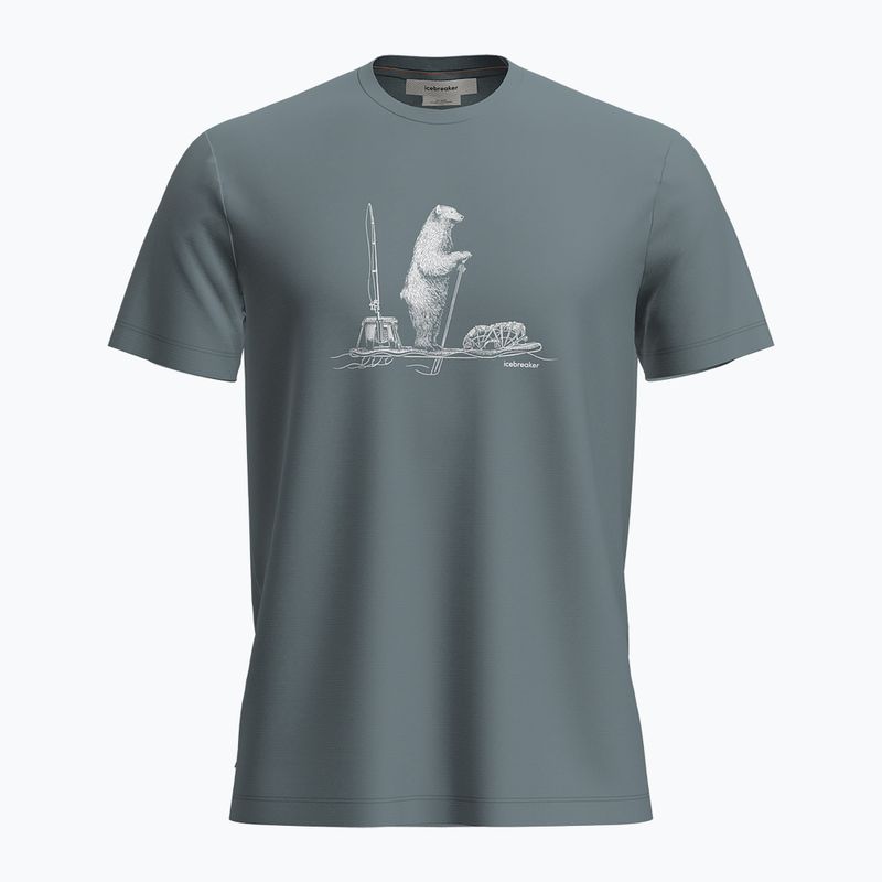 Icebreaker men's trekking t-shirt Marino 150 Tech Lite SS Tee Polar Paddle blue ash