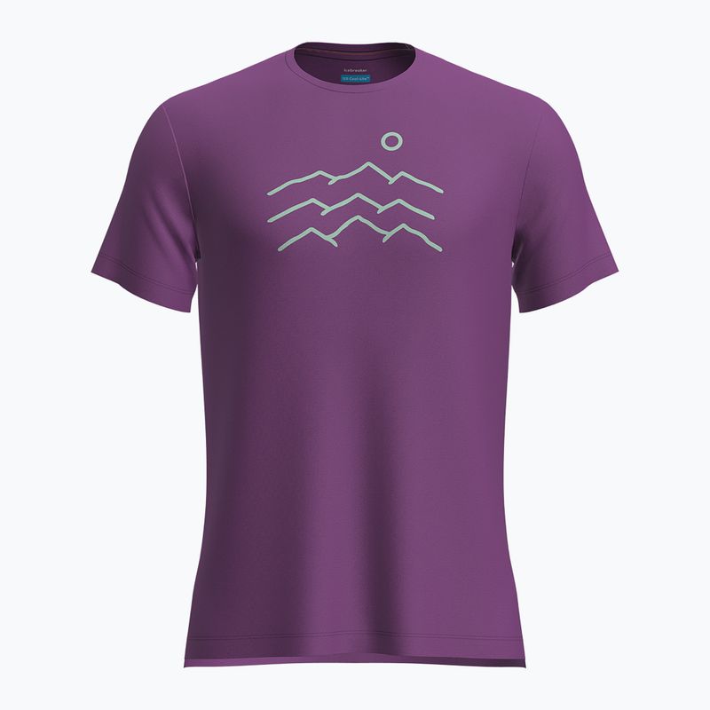 Men's Icebreaker Merino 125 Cool-Lite Sphere Tee Across The Peaks passion trekking t-shirt