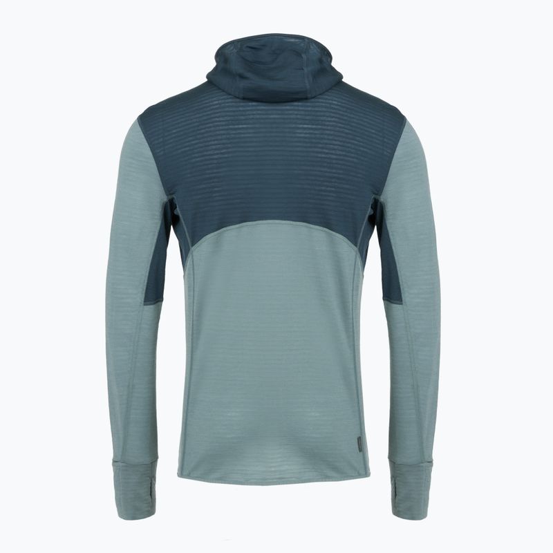 Men's Icebreaker Merino 200 RealFleece Descender Zip Hoodie abyss/blue ash/black trekking sweatshirt 2