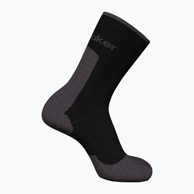 Icebreaker men's trekking socks Merino Hike+ Light Crew black/obsidian 2