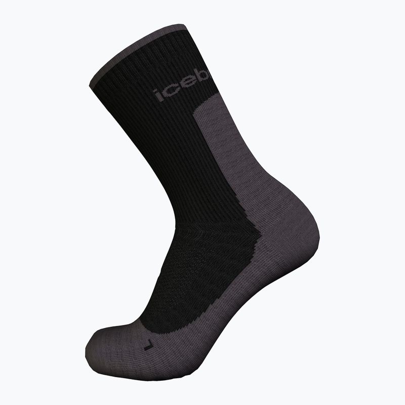 Icebreaker men's trekking socks Merino Hike+ Light Crew black/obsidian 3