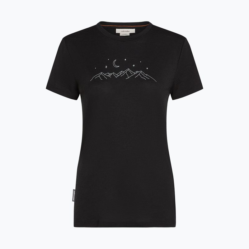 Women's trekking shirt icebreaker Merino 150 Tech Lite SS Tee Sparkling Stars black 6