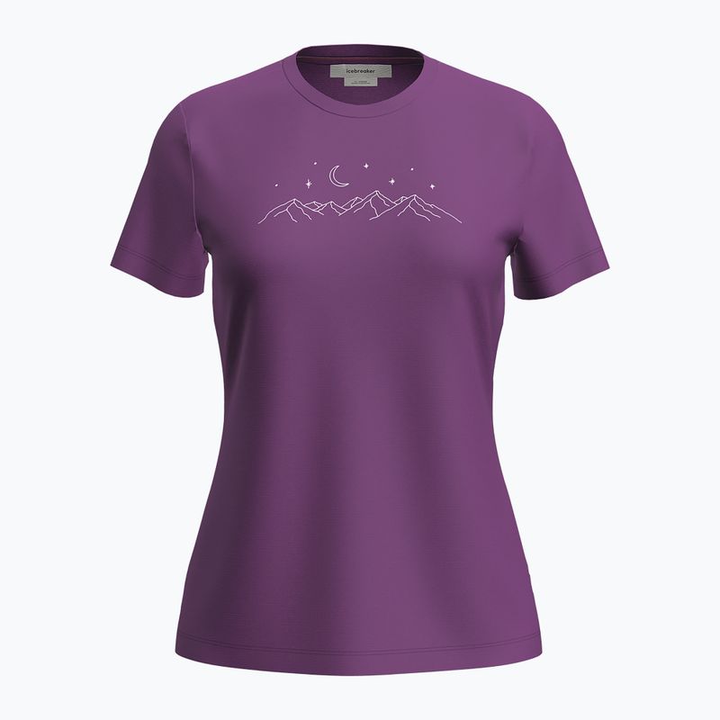 Icebreaker women's trekking t-shirt Merino 150 Tech Lite SS Tee Sparkling Stars passion