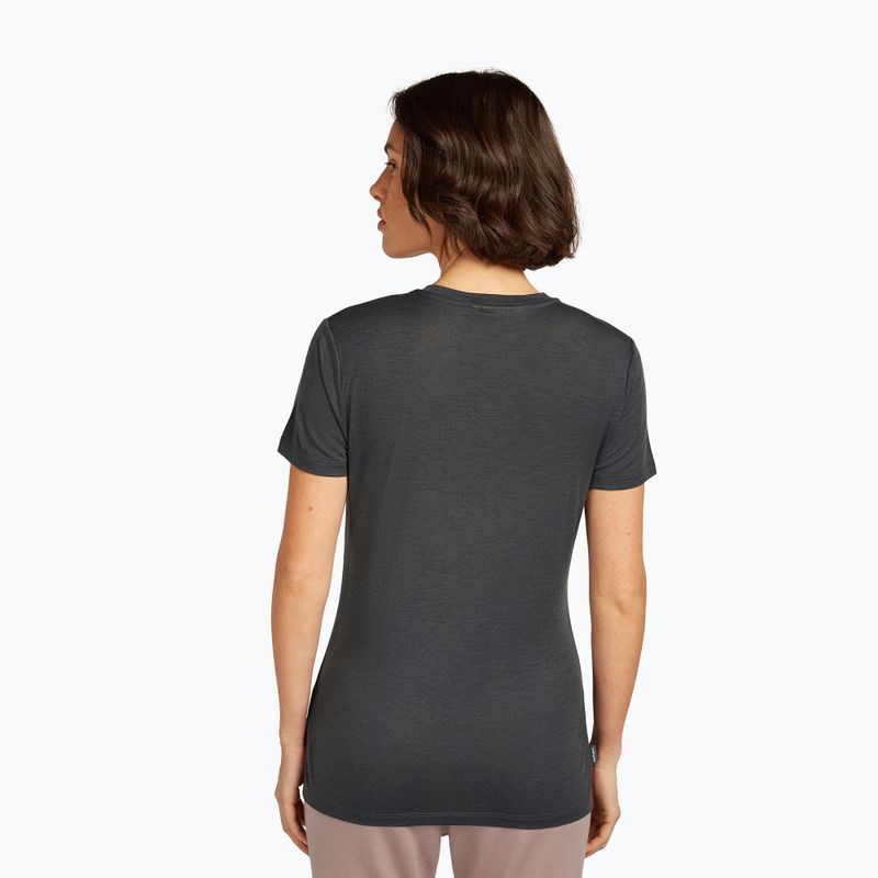 Women's T-shirt icebreaker Merino 150 Tech Lite Sunrise Summit obsidian 3
