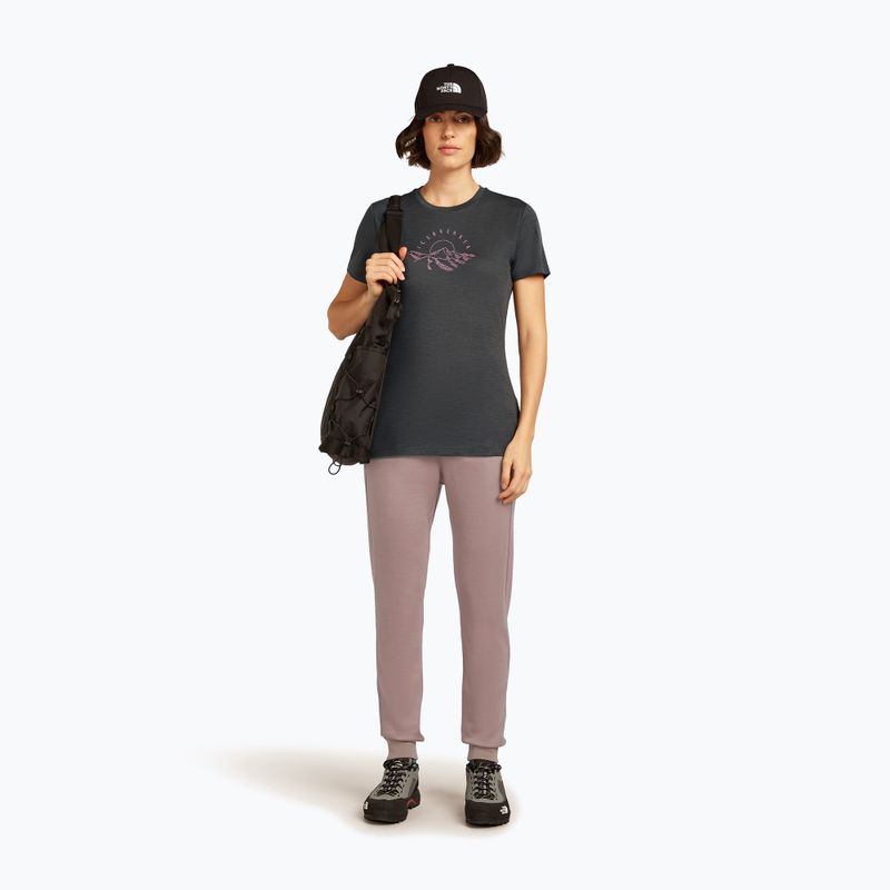 Women's T-shirt icebreaker Merino 150 Tech Lite Sunrise Summit obsidian 4