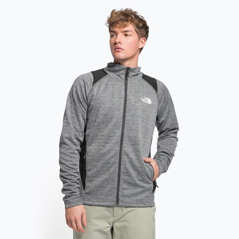 Men's trekking sweatshirt The North Face AO Midlayer Full Zip grey NF0A5IMFYLM1