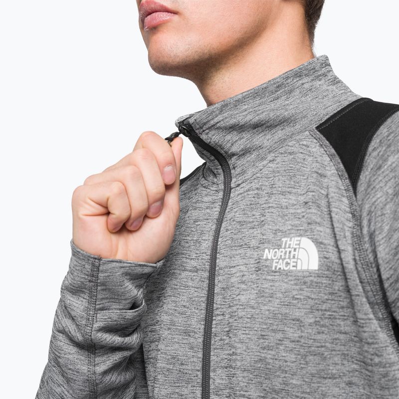 Men's trekking sweatshirt The North Face AO Midlayer Full Zip grey NF0A5IMFYLM1 5