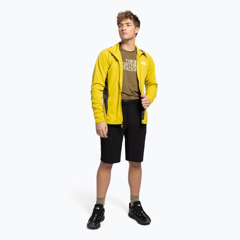 Men's trekking sweatshirt The North Face AO Midlayer FZ yellow NF0A5IMFW8B1 2