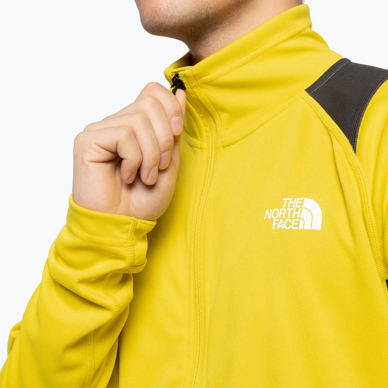 Men's trekking sweatshirt The North Face AO Midlayer FZ yellow NF0A5IMFW8B1 5